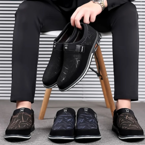 Classic Casual Man's Leather Shoes - Picture 2 of 5